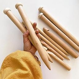 Premium Handcrafted Beech Knitting Needles | Supplies & Accessories | Nagina International (US Size 15-10mm)-image-25