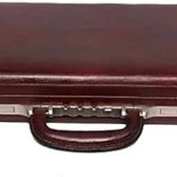 Genuine Leather Briefcase Brown. Dimensions: 17" x 3" x 12.50" (L x W x H)-picture-29