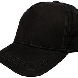 Head Caps for Men Women Unisex Cap with Adjustable Strap/Summer Hat Durable, Stylish & Elegant All Sports Outdoor Wear - Black-image-81
