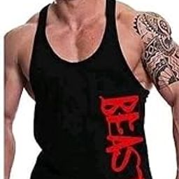 MASCARI Men's Regular Sleeveless Polyester Vest | Anti-Microbial | Anti Odor, Breath tech Super Soft & Comfort Fit Gym Vest for WorkoutT-image-55