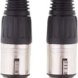 bnf® 2 Pieces Metal 4Pin/4P XLR Connector Plug Female Audio Microphone Connector-image-20