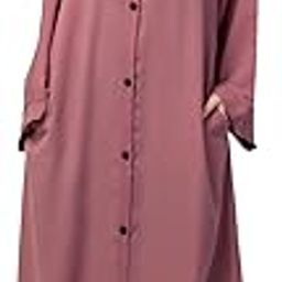 A-Line Shape Front Open Abaya with Matching Fabric Belt-65