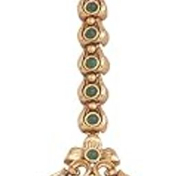 Fashion Jewellery Green Gold Plated Ethnic Antique Tikka - 409687-image-47