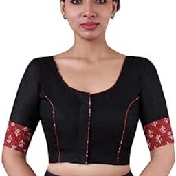 Women Cotton Blend Half Sleeve Blouse(D-005690-@@p)-image-19
