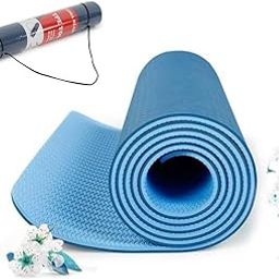 ArrowMax Best in class eco friendly anti slip TPE yoga sports mat Pink Maroon 6MM mm Yoga Mat ()-image-25