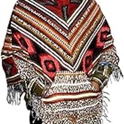 kullu woolen poncho with hood for men multinew-image-24