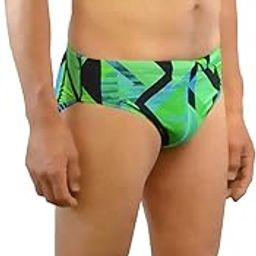 Mens Boys Printed Swim Racer Briefs Shorts Swimsuit (MR005)-image-1