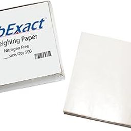 LabExact 1200159 W44 Cellulose Weighing Paper Sheet, Nitrogen Free, Non-Absorbing, High-Gloss, 4 x 4 Inches (Pack of 500)-26