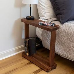 Carved Creations Solid Wood Bed & Sofa Side End Table Living Room | Bed Room Bedside Nightstand Decor Furnitures Table - Natural Finish-27