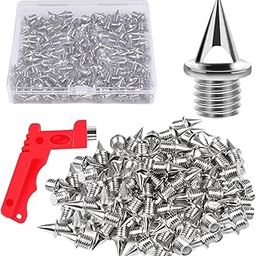 SAZ DEKOR 120x Track Shoe Spikes with Wrench for Outdoor Hiking Short Distance Running Silver-image-28