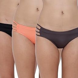 BASIICS Erótico Exotic Bikini Panty for Women Combo Pack | Bikini Underwear Panties for Women Innerwear Pack of 3-image-82