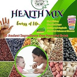 Yami Secrets Kids Nutrition Health Mix 250g | All Natural Multigrain Health Drink | 30+ Traditional Ingredients | Zero Added Sugar | 100% Natural Nutrition for Kids & Family-image-5