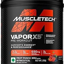 MuscleTech Vapor X5, Fruit Punch Blast, 270 g-22