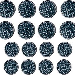 Ani Accessories® Round Hexagon Embossed Mesh Button | for Coat | Blazer Suit | Sherwani and Indian Dress | Sports Coat | Uniform | Jacket | Pack of 16 (8 Big & 8 Small)-image-84