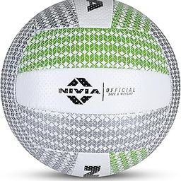 Nivia Pu-5000 Pu-18P Volleyball, Size 4, Leather, Green-image-24