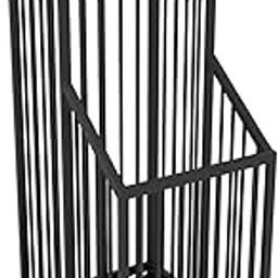 INDIAN DECOR. 567766 Umbrella Stand/Umbrella Rack Black Metal Umbrella Stand, Umbrella Storage Bucket for Household Commercial Hotel Bank, with Detachable Drip Tray, Easy to Clean-11