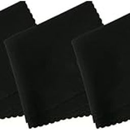 MAXOSHINE Premium Microfiber Cleaning Cloth for Electronics Mobile Lens Eyeglasses Camera Lenses Desktop- Laptop Cleaning Cloth -30 x 30 cm (Pack of 3-Black)-image-7