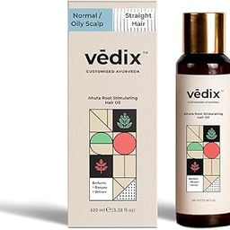 Vedix Ahuta Root Stimulating Ayurvedic Hair Growth Oil With Berberis, Banyan, Vetiver - Customized Anti Hair Fall Control - 100ml-image-94