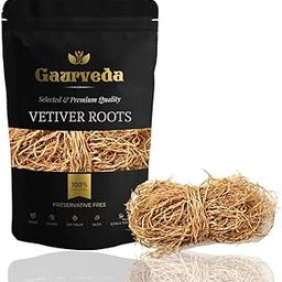GAURVEDA Vetiver Root (100 grams) - Khus Root Vetiveria Zizanioides Vala Kas Ramacham Vetiver for Hair Growth Healthy Skin-image-37