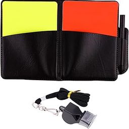 MERISHOPP Soccer Referee Cards Set PVC Football Yellow and Red Card for Outdoor Sports with Book Whistle| Training Aid | Agility Ladder | Resistance Band Set-image-15