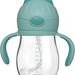 SPY KIDS Bite-Resistant Silicone Sippy Cup with Weighted Straw, Anti-Spill Lock, BPA-Free, 300ml, Green, 6M+ | Soft Straw & Easy-Grip Handles-image-24