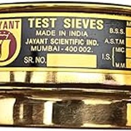 Jayant Test Sieve 200 mm Diameter BBS-85 and ASTM-80, 180 micron Pack of 1 stainless steel Mesh with Brass Frame For Laboratory and Uniform Fabrication for Smooth-Nesting-image-5