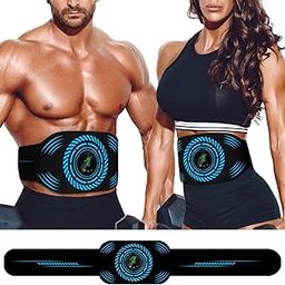 XENGUAN ABS Stimulator, Ab Machine, Abdominal Toning Belt Home Office Fitness Workout Equipment for Abdomen Ab Stimulator for Men and Women Blue-image-46