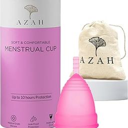 Azah Menstrual Cup for Women Medium [Upto 10 Hrs Protection] | 100% Medical Grade Silicone | Reusable Menstrual Cups for Periods | No Leakage | Odour & Rash Free, Ultra Soft Menstrual Cup | Pack of 1-image-47
