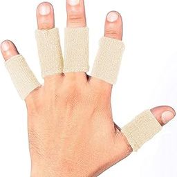 JoyFit Finger Support - Adjustable Pain Relief & Sleeve Protector with Comfortable Cushion Pressure for Cricket, Exercise, Gym Fitness, Volleyball, Badminton and Tennis, Men & Women [5 pc.]-28