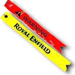 Safety Tag/Warning tag Fluorescent Reflector in Night Glow Like LED Light Fashion Modification Hanging Tie Ribbon RE Enfield Keychain Keyring-image-24