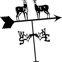 The Style SutraWeather Vane Mount Wind Direction Indicator Gazebo Coop Yard Metal Wind Vane With Elks 35cm|Home & Garden | Yard, Garden & Outdoor Living | Weathervanes-image-61
