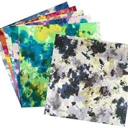 ATORSE Craft Kits 5xTie-Dyed Printing Cloth Cotton Fabric Sewing Patchwork DIY Craft 24x24cm-Crafts- Fabric-image-44