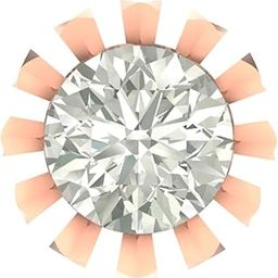 14K/18K Yellow/White/Rose Gold and Diamond Nosepin For Women-image-38