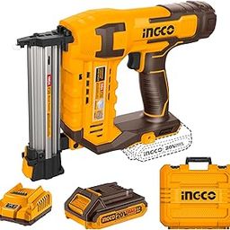 INGCO Cordless Brad Nailer, Big Capacity, With Battery & Charger, With 1000 PCS Brad Nails-image-33