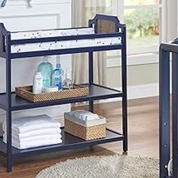 Suite Bebe Brees Changing Table in Midnight Blue and Vintage Walnut-picture-16