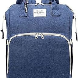 Kraptick Diaper bag backpack, diaper bags for mom for travel, baby diaper bag with changing station, maternity bags for mother and baby, nursing bag for mothers, foldable diaper bag (NAVY BLUE)-picture-26