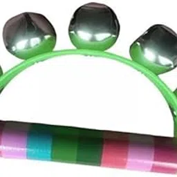 CALANDIS™ 4xWooden Tambourine Musical Toys Musical Instrument for Festival Party Green | Music & Art | Educational-image-95