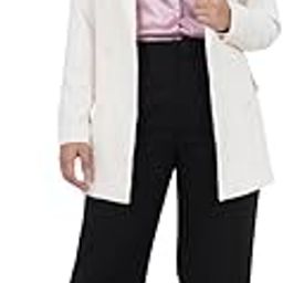 Womens Regular Fit Long Double-Breasted Blazer Polyester Full Sleeve-picture-20