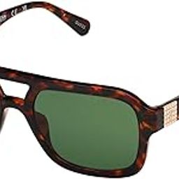 Solid Square Unisex Non-Polarized Sunglasses -(Gu8259 53N 53 S |53| Green Color Lens), Small-2