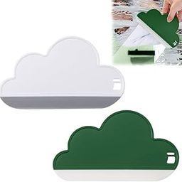 2 Pack Cloud-Shaped Mini Squeegee, Multifunction Soft Silicone Blade Scraper for Kitchen, Household Compact Non-Scratch Wiper for Glass, Bathroom Countertops, Sinks, Walls and Windows-image-68