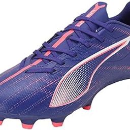 Puma Unisex-Adult Ultra 5 Play FG/AG Lapis Lazuli-White-Sunset Glow Football Shoe - 10 UK (10768901)-image-25