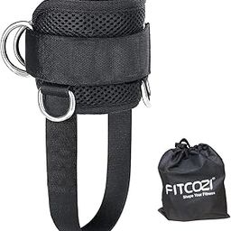 Ankle Straps for Cable Machine Glute Kickbacks, Padded Ankle Cuffs Gym Lower Body Exercises Fitness Accessories, Adjustable Comfort fit Men & Women Leg Workout Strap (1)-18