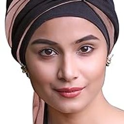 Women's Bamboo Viscose Solid Cap with Dual Tone Tail (HS 129_Multicolor)-image-85