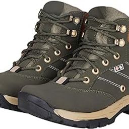 Black Leatherette Tough Heavy Duty Ankle Length Casual Long Boots Shoe Island For Men (SU3210-AZ)-image-88