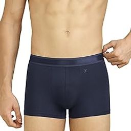 Men's Crest Supima Cotton-Modal Blend Regular Fit Solid Antimicrobial Trunks with No Marks Waistband-image-59