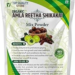 Top Quality Store amla reetha shikakai powder 3 in 1 Mix for hair growth organic-image-73