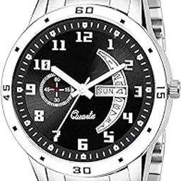 Vintage Round Quartz Analog Leather and Chain Belt Sport Digital Watch Business Casual Dress Wrist Watch-image-78