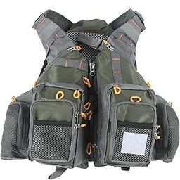 Breathable Fishing Waistcoat, Adjustable Shoulder Straps Fishing Waistcoat Faster Drying for Fishing Enthusiast for Outdoor Fishing-image-63