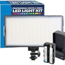 Professional LED Video Light 416 Slim 30W with 2400 mAH Battery & Ultra Fast Charger for All DSLR and Video Cameras and YouTube Video Shooting (LED 416 Focus Light Set)-image-62