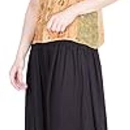 Women's Rayon Harem Pant | Harem Pant for Women | Dhoti | Patiala Pants | Stylish Afghani Salwar Palazzo Pants | Comfortable & Regular Fit Pants for Yoga, Dancing (Free Size, Pack of 1) Black-image-13
